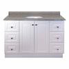 48 In. Classic Matte White Vanity Base