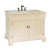 Olivia 42 In. W X 35-1/2 In. H Single Vanity in Cream White with Marble Vanity Top in Cream