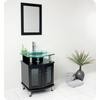 Contento 24 Inch Espresso Modern Bathroom Vanity With Mirror