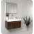 Vista Walnut Modern Bathroom Vanity With Medicine Cabinet
