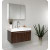 Vista Walnut Modern Bathroom Vanity With Medicine Cabinet
