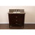 36 In. Single Sink Vanity in Sable Walnut with Quartz Top In Taupe