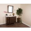45 In. Single Sink Vanity in Sable Walnut with Marble Top in White