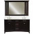 Manhattan 60 Inches Vanity in Dark Espresso with Marble Vanity Top in Carrara White and Matching Mirror (Faucet not included)