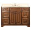 Spain 48 Inches Vanity in Classic Golden Straw with Marble Vanity Top in Beige (Faucet not included)