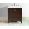 30.50 Inches Expresso Laundry Single Sink Vanity (Faucet not included)