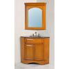 28 Inches Marcia Single Sink Vanity with Black Galaxy Granite Top and Mirror (Faucet not included)