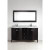 Bridgeport 60 Espresso Double Vanity Ensemble with Mirror and Faucets