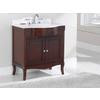 The Bella 32 Inches Vanity in Walnut