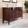 The Bella 60 Inches Vanity in Walnut