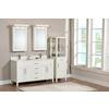 The Linden 61 Inches Vanity in Dove White