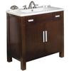 36 Inch W x 20 Inch D Vanity Set with Biscuit Ceramic Top for 8 Inch o.c. Faucet in Cherry