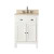Hamilton 24 In. Vanity in French White with Marble Vanity Top in Gala Beige