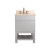 Tribeca 24 In. Vanity in Chilled Gray with Marble Vanity Top in Gala Beige