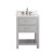 Brooks 24 In. Vanity in Chilled Gray with Marble Vanity Top in Carrera White