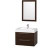 Amare 30 In. Vanity in Espresso with Acrylic-Resin Vanity Top in White and Integrated Sink