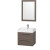 Amare 24 In. Vanity in Grey Oak with Acrylic-Resin Vanity Top in White and Integrated Sink