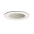 White Baffle with Satin White Trim Ring-4 Inch Aperture