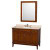 Hatton 48 In. Vanity in Light Chestnut with Marble Vanity Top in Ivory, Sink and Medicine Cabinet