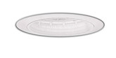 White Step Baffle with Satin White Trim Ring-5 Inch Aperture