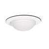 Dome Shower Light with Satin White Trim Ring-5 Inch Aperture