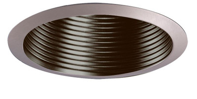 Satin Nickel Metal Baffle and Trim Ring-4 Inch Aperture