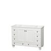 Acclaim 48 In. Single Vanity Cabinet only in White