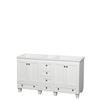 Acclaim 60 In. Double Vanity Cabinet only in White