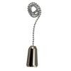 Chrome Bell Pullchain with 12 Inch (30.5 cm) Chrome Beaded Chain