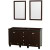 Acclaim 60 In. Double Vanity with Mirrors in Espresso