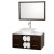 Abba 36 In. Vanity in Espresso with Man-Made Stone Vanity Top in White and Mirror