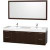 Amare 72 In. Double Vanity in Espresso with Acrylic-Resin Vanity Top in White and Integrated Sink