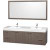 Amare 72 In. Double Vanity in Grey Oak with Acrylic-Resin Vanity Top in White and Integrated Sink