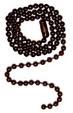 Oil-Rubbed Bronze Beaded Chain - 12 Inch (30.5 cm)