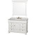 Andover 48 In. Vanity in White with Marble Vanity Top in Carrara White and Undermount Sink