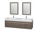 Axa 72 In. Double Vanity in Gray Oak with Acrylic with Resin Top with Integrated Sinks and 24 In. Mirrors