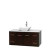 Centra 48 In. Single Vanity in Espresso with Solid SurfaceTop with White Porcelain Sink and No Mirror