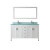 Jackie 60 White / Glass Ensemble with Mirror and Faucet