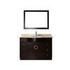 Zoe 48 Espresso / Beige Ensemble with Mirror and Faucet