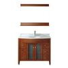 Alba 42 Classic Cherry / Carrera Vanity Ensemble with Mirror and Faucet