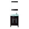 Alba 24 Chai / Glass Vanity Ensemble with Mirror and Faucet