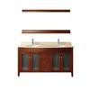 Alba 63 Classic Cherry / Beige Vanity Ensemble with Mirror and Faucet
