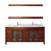 Alba 75 Classic Cherry / Carrera Vanity Ensemble with Mirror and Faucet