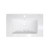 21 Inch W x 18 Inch D White Ceramic Top with for Single Hole Faucet Installation