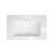 21 Inch W x 18 Inch D White Ceramic Top for 8 Inch o.c. Faucet Installation