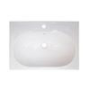 26 Inch W x 18 Inch D Wall Mount White Ceramic Top with Single Hole