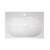 26 Inch W x 18 Inch D Wall Mount White Ceramic Top with Single Hole