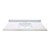 49 In. W x 22 In. D White Vanity Top with Wave Bowl
