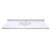 61 In. W x 22 In. D White Vanity Top with Wave Bowl