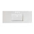 48 In. W X 20 In. D Ceramic Top In White Color For 4 In. O.C. Faucet - Chrome